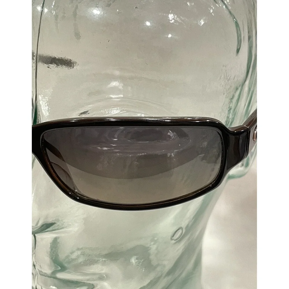 Guess Sunglasses GU‎ 6100 BLKDA-35 Brown Rectangular Frames w/ Blue Brown Lenses